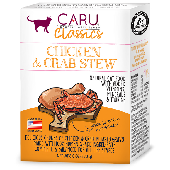 Caru Classics Chicken & Crab Stew For Cats
