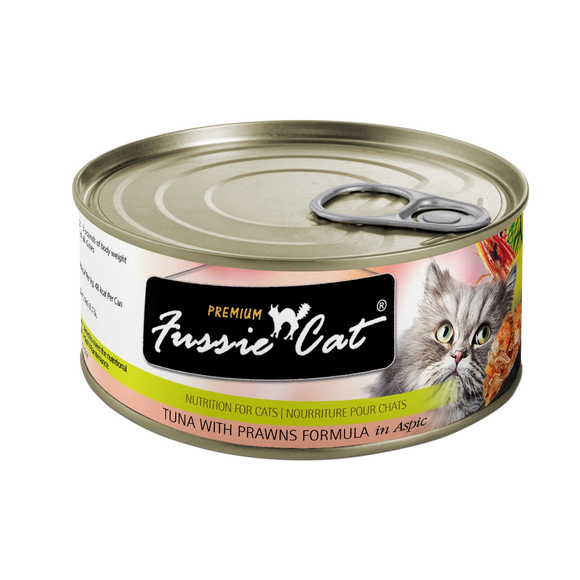 Fussie Cat Premium Tuna And Prawns In Aspic Recipe Grain Free Wet Food For Cats