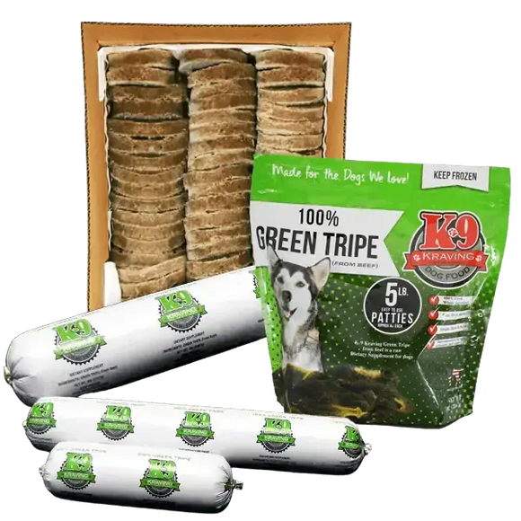 K9 Kraving Green Tripe Raw Frozen Dog Food