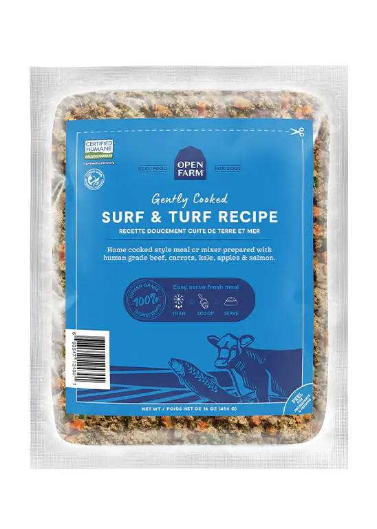 Open Farm Surf Turf Grain Free Gently Cooked Frozen Food For Dogs