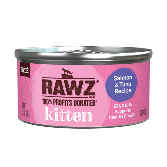 Rawz Kitten Salmon Tuna Grain Free Wet Food For Cats