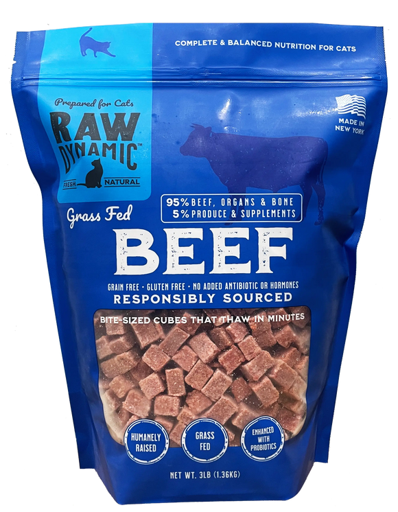 Raw Dynamic Beef Frozen Food For Cats