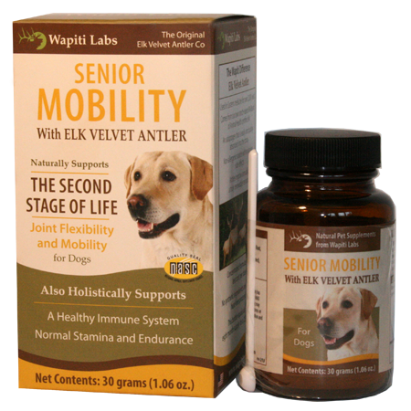 Wapiti Labs Elk Velvet Antler Senior Mobility Supplement for Dogs