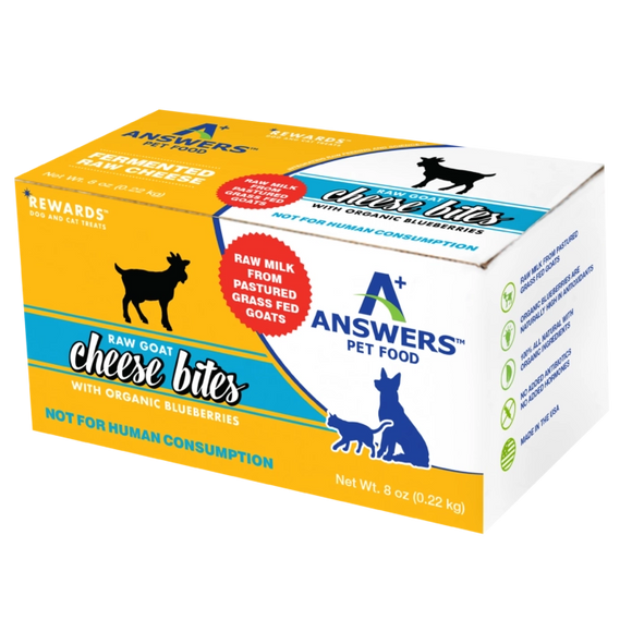 Answers Rewards Goat Cheese Bites Organic Blueberries Frozen Raw Treats For Dogs