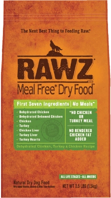 Rawz Meal Free Chicken And Turkey Grain Free Dehydrated Dry Food For Dogs