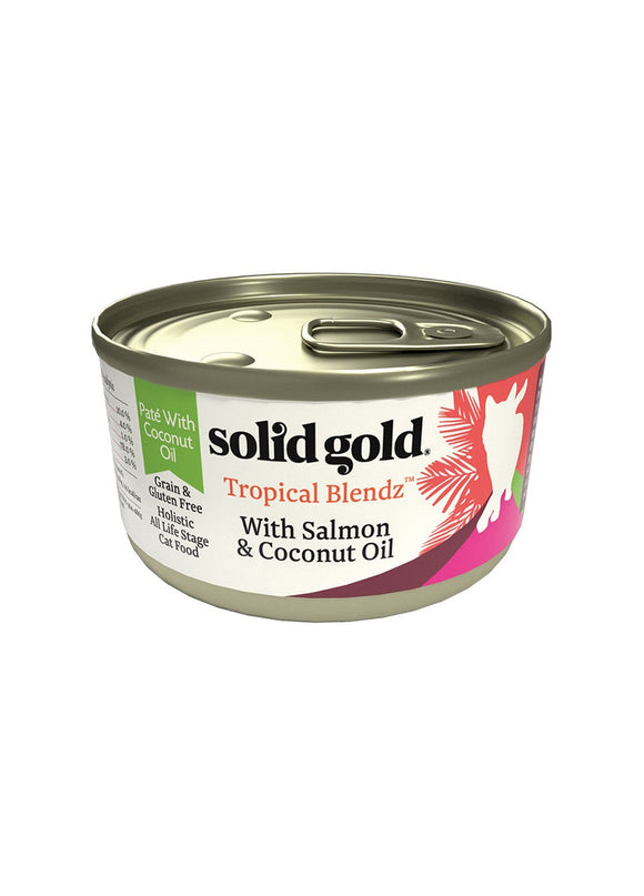 Solid Gold Tropical Blendz Pate With Salmon & Coconut Oil Cat