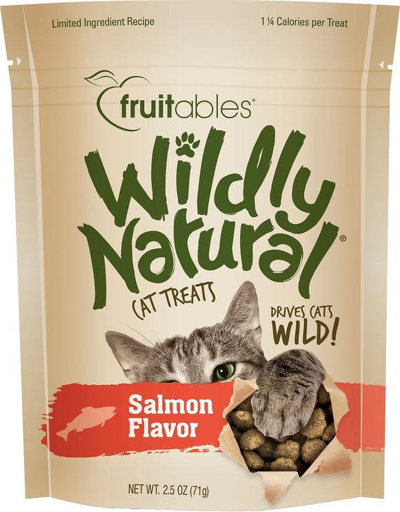 Fruitables Wildly Natural Salmon Flavor Treat Dry Cat Food