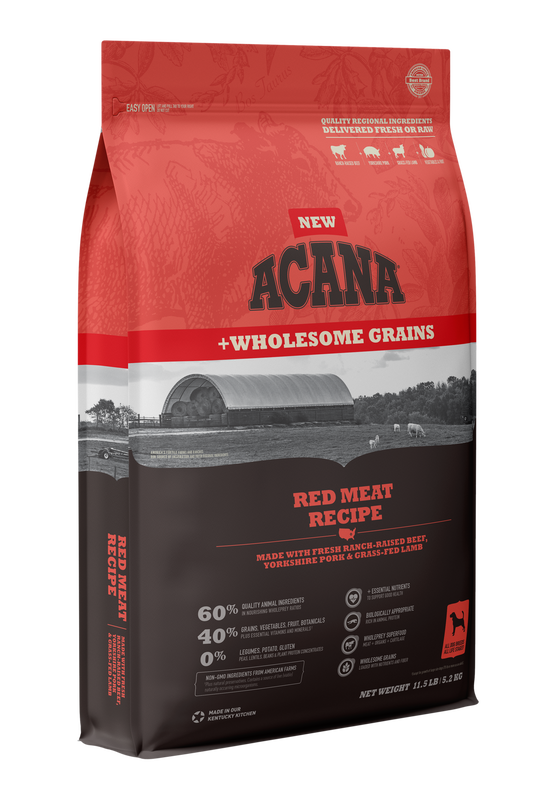Front of Bag of ACANA Red Meat Dry Dog Food