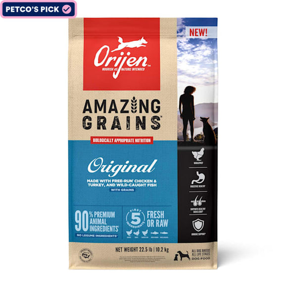 Orijen Amazing Original Made With Chicken, Turkey And Fish Grain Inclusive Dog Dry Food