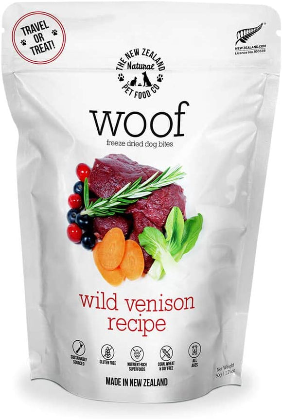 New Zealand Natural Woof Wild Venison Grain-Free Freeze Dried Dog Food