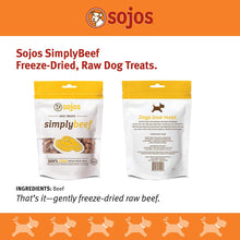 Sojos Simply Beef Grain Free Freeze Dried Raw Dog Treats