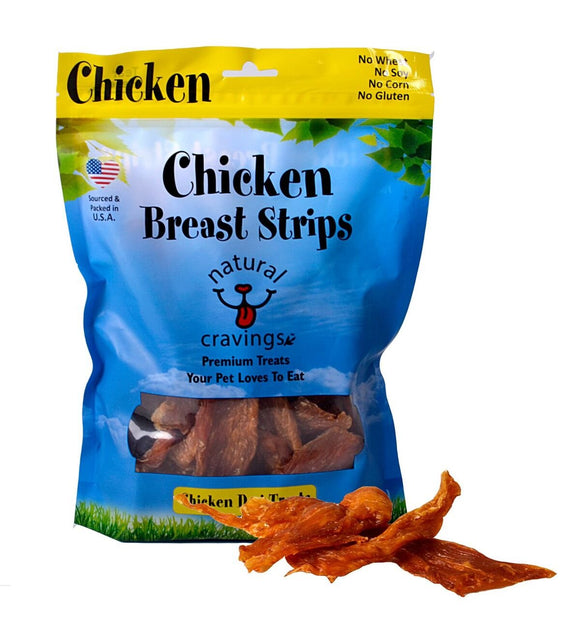 Natural Cravings Chicken Breast Strips Grain Free Dog Treats