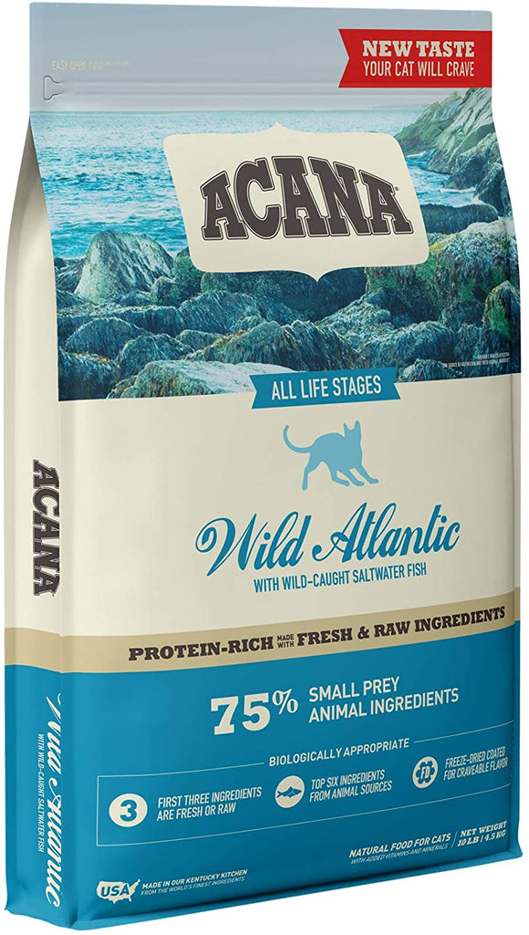 Bag of Acana All Life Stages Wild Atlantic Saltwater Fish Grain Free Dry Cat Food