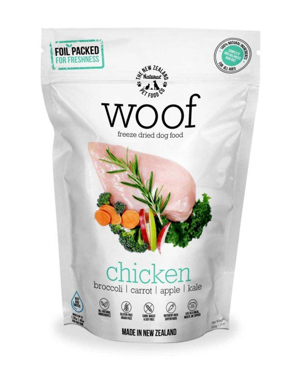 New Zealand Natural Woof Chicken Grain-Free Freeze Dried Dog Food