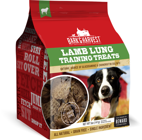 Superior Farms Bark & Harvest Lamb Lung Grain Free Training Dog Treat