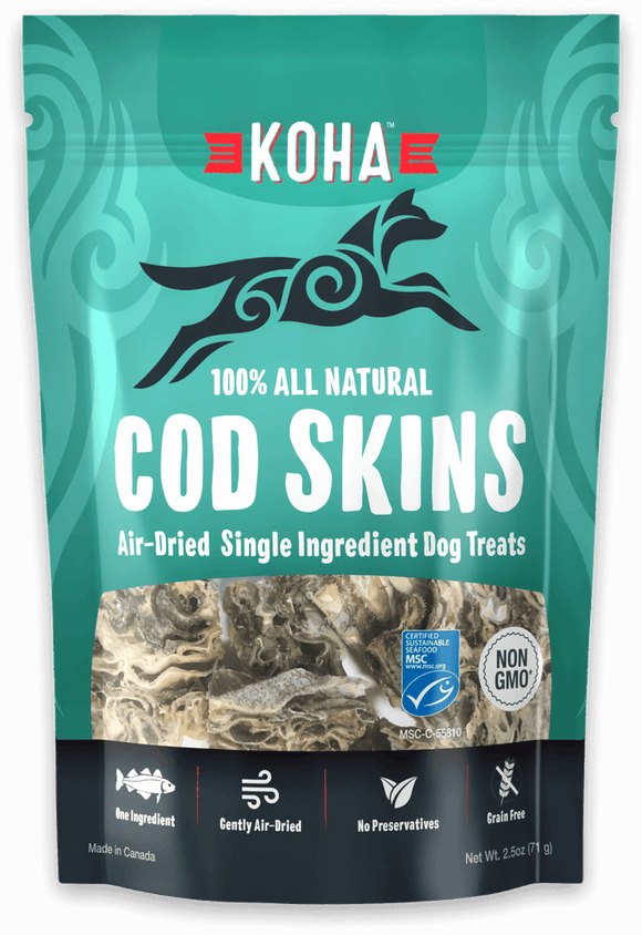 Koha Ingredient Cod Skins Dog Treats