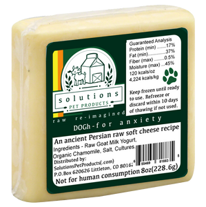 Solutions Pet Products DOGh Cheese For Anxiety Frozen Food For Dogs
