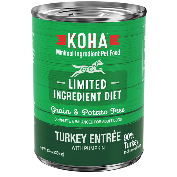 Koha Limited Ingredient Diet Turkey Entree With Pumpkin Grain Free Wet Dog Food