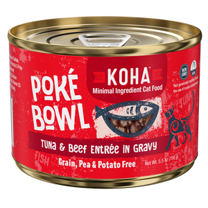 Koha Poke Bowl Tuna & Beef Entree In Gravy Grain Free Wet Cat Food
