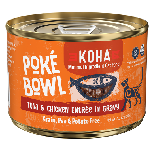 Koha Poke Bowl Tuna & Chicken Entree In Gravy Grain Free Wet Cat Food