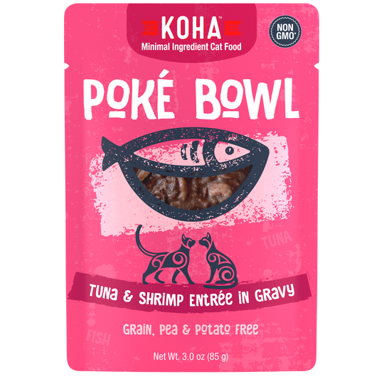 Koha Poke Bowl Tuna & Shrimp Entree In Gravy Grain Free Wet Cat Food