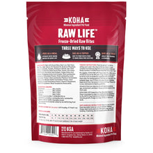 Koha Minimal Ingredient Raw Life Beef Entree Freeze Dried Dog Treats