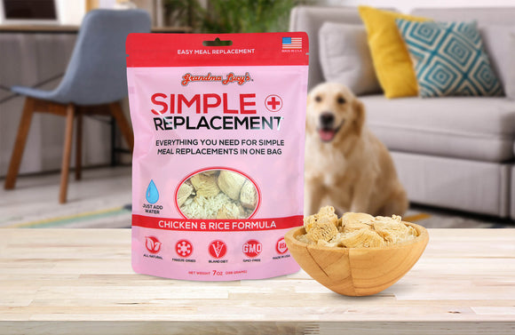 Grandma Lucy's Simple Replacement Chicken & Rice Formula Grain Free Freeze Dried Dog Food