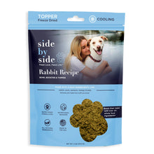 Side By Side Cooling Rabbit Recipe Freeze-Dried Topper For Dog