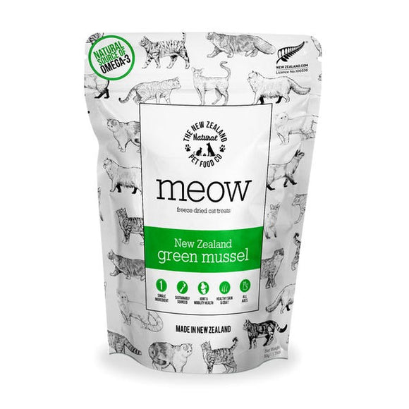 New Zealand Natural Meow Green Lipped Mussels Freeze Dried Cat Treats