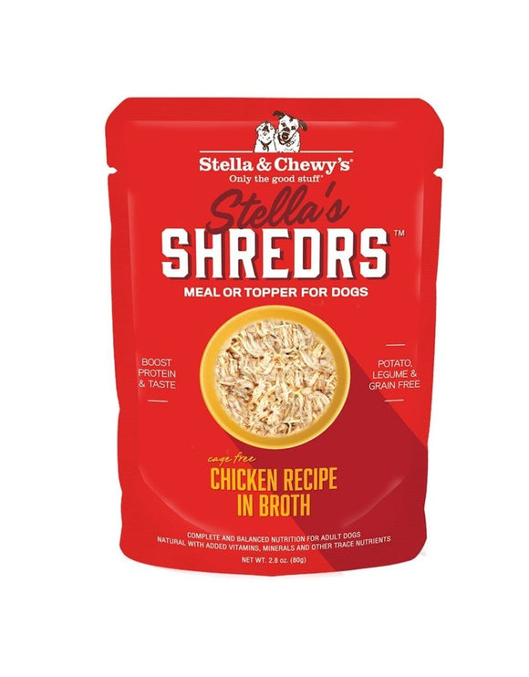 Stella & Chewy's Shredrs Chicken in Broth Dog Wet Food