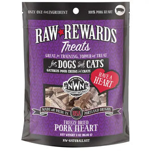 Northwest Naturals Pork Heart Grain Free Raw Rewards Freeze Dried Treats For Dogs And Cats