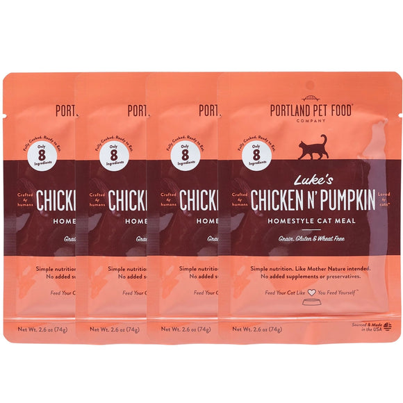 Portland Pet Food Company Lukes Chicken And Pumpkin Homestyle Meal Grain Free Wet Food For Cats