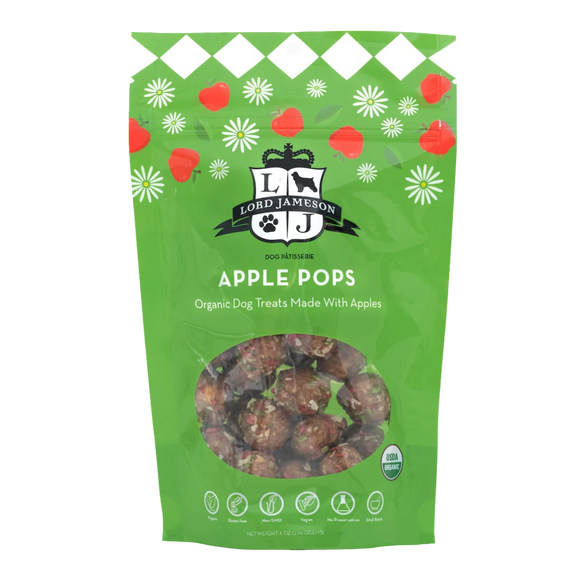 Lord Jameson Apple Pops Apples Cranberry Peanut Butter Organic Treats For Dogs