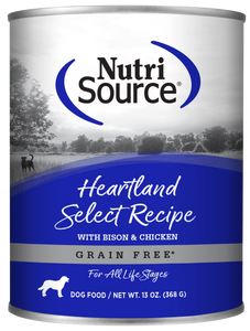 Nutrisource Heartland Select With Chicken Chicken Liver And Bison Protein Grain Free Wet Food For Dogs