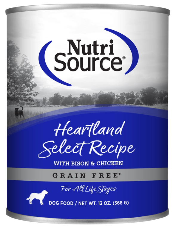 Nutrisource Heartland Select With Chicken Chicken Liver And Bison Protein Grain Free Wet Food For Dogs