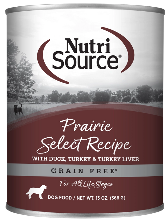Nutrisource Prairie Select With Duck Turkey And Turkey Liver Protein Grain Free Wet Food For Dogs
