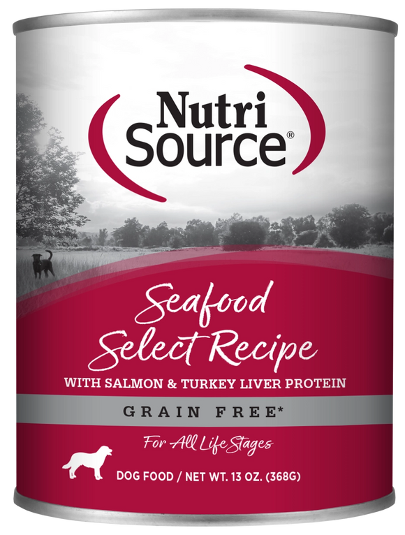 Nutrisource Seafood Select With Salmon Turkey Liver Protein Grain Free Wet Food For Dogs