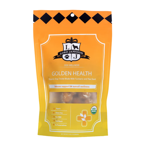 Lord Jameson Golden Health Turmeric Flaxseed Organic Treats For Dogs