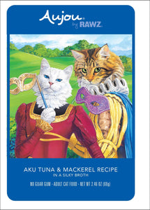 Aujou Aku Tuna And Mackerel Pouch Grain Free Wet Food For Cats