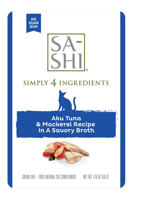 Rawz Sashi Bonito Tuna And Mackerel Pouch Grain Free Dry Food Topper For Cats