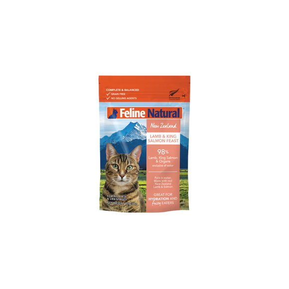 Feline Natural Lamb & King Salmon Feast Pouch for Cats