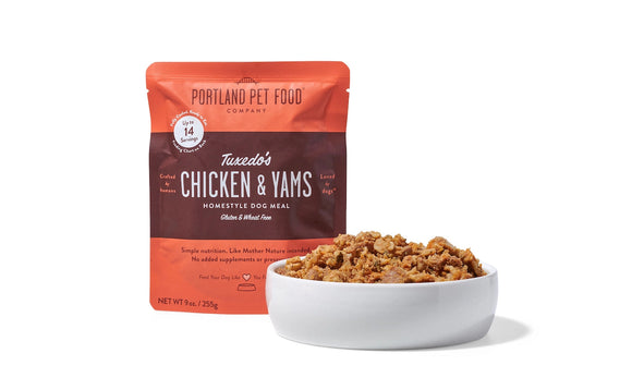 Portland Pet Food Company Tuxedos Chicken And Yams Homestyle Meal Wet Food For Dogs