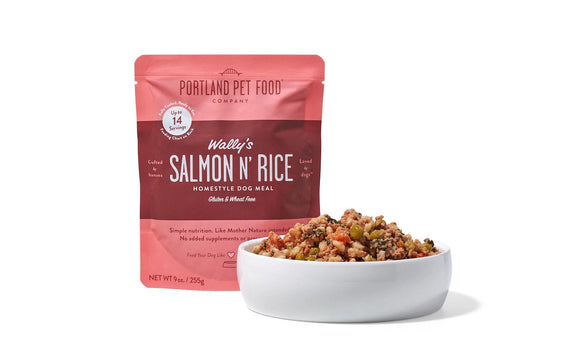 Portland Pet Food Company Wallys Salmon And Rice Homestyle Meal Gluten Wet Food For Dogs