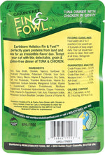 Earthborn Holistic Fin Fowl Tuna Dinner With Chicken In Gravy Grain Free Wet Food For Cats