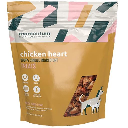 Momentum Chicken Hearts Freeze-Dried Raw Treat For Dog & Cat