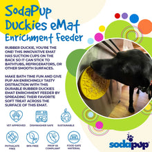 Sodapup Yellow Duckies Lick Mat with Suction Cup