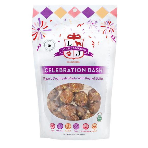 Lord Jameson Celebration Bash Colored Coconut Shreds Peanut Butter Organic Treats For Dogs
