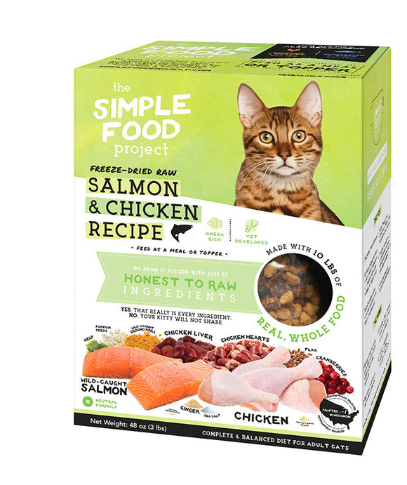 The Simple Food Project Salmon And Chicken Recipe Dried Dehydrated Food For Cats
