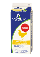 Answers Detailed Chicken Formula Limited Ingredient Frozen Raw Food For Dogs