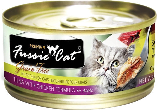 Fussie Cat Premium Tuna And Chicken in Aspic Recipe Grain Free Wet Food For Cats